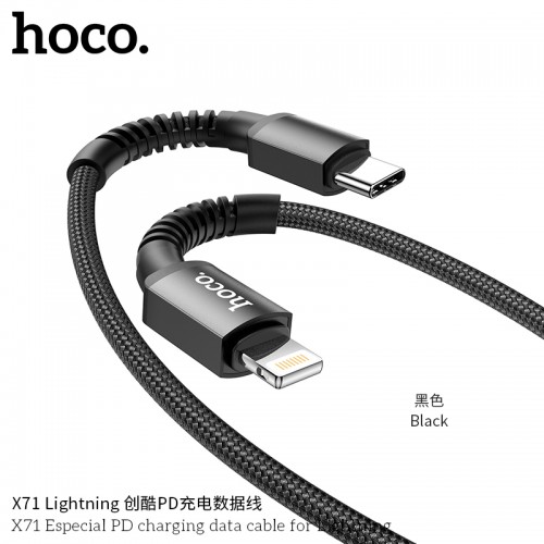 X71 Especial PD Charging Data Cable for Lightning